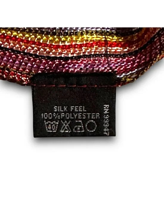 Festive Colorful "Silk Feel" Polyester Mesh Scarf Fringe EUC Decorative Boho - Picture 4 of 10